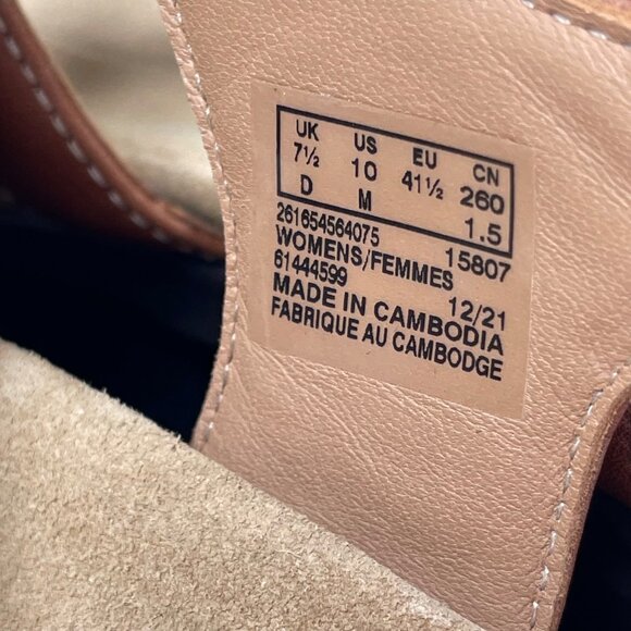 Clarks Unstructured Kylyn Step Sandals Women’s Sz 10 Dark Tan Leather Adjustable - Picture 6 of 10